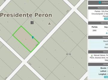 Terreno · 5000m² · Gran Lote en Venta de 5.000 m² Chacra San Vicente, Pte. Perón
