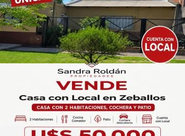 Casa de 3 ambientes, Florencio Varela · Casa con 2 Dorm. y Local en Venta, 200 m² en Zeballos