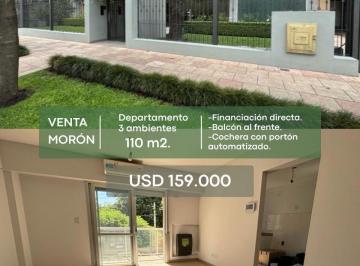 Departamento · 98m² · 3 Ambientes · Departamento en Venta de 3 Ambientes en Moron Centro C/cochera