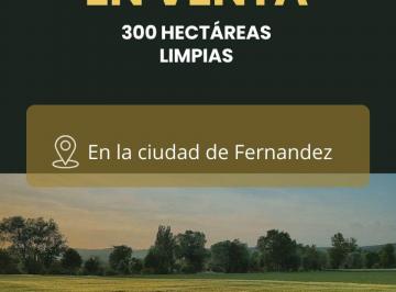 Campo , Fernández · Campo Agricola en Venta - 300 Ha con Riego