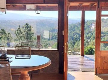 Casa · 90m² · 5 Ambientes · 1 Cochera · Venta Casa/cabaña 2 Dorm. en El Durazno, Amoblada y con Vistas Al Cerro Champaquí
