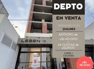 Departamento · 51m² · 2 Ambientes · 1 Cochera · Departamento en Quilmes Financiacion