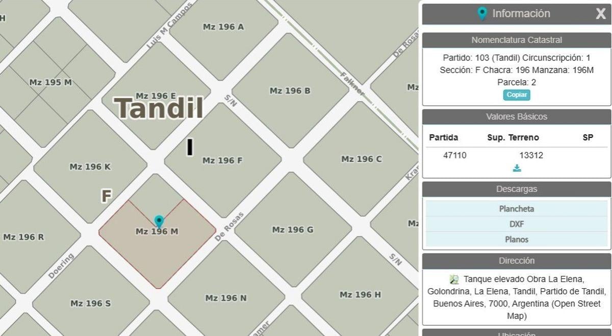 Lote amplio de 16856 m² en La Elena, Tandil