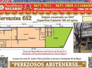 Bodega-Galpón · 160m² · "Perezosos Abstenerse." Galpon de 160 m² Pb