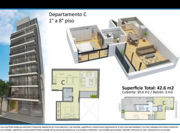Departamento · 39m² · 2 Ambientes · Venta Departamento de 2 Ambientes en Palermo