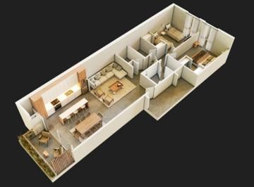 Departamento · 106m² · 3 Ambientes · Departamentos Disponibles - 3 Ambientes - Brick - Guemes