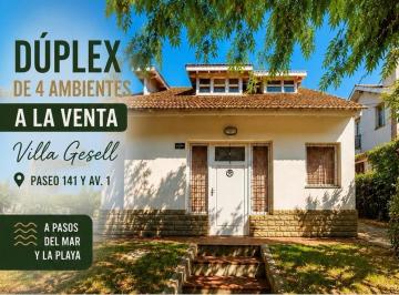 Departamento · 57m² · 4 Ambientes · 1 Cochera · Duplex en Venta a Pasos del Mar - Sin Expensas