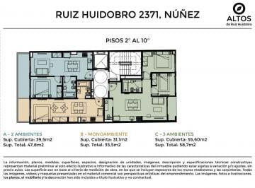 Departamento · 43m² · 2 Ambientes · Departamento en Nuñez - Entrega Junio 2028
