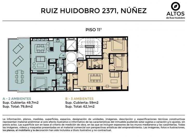 Departamento · 47m² · 1 Ambiente