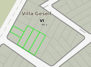 Terreno · 408m² · Cuatro Terrenos Venta en Villa Gesell Bien Ubicados