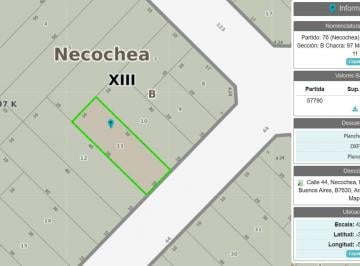 Terreno · 300m² · Lote de 300 m² en Venta Parque La Florida. Necochea