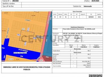Terreno · 160m² · 8 Ambientes · 1 Cochera · Lote en Barrio Parque