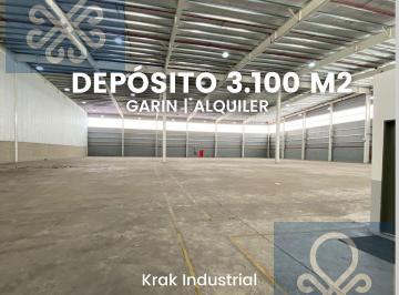 Depósito · 3100m² · Nave Industrial de 3.100 m² en Alquiler en Predio Cerrado Garin