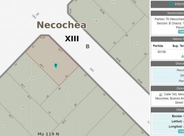 Terreno · 396m² · Lote Venta en Esquina, Villa Los Delfines, Necochea
