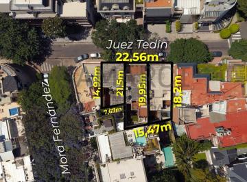 Terreno · 900m² · Venta Terreno Unico Triple Frente 23 m² Juez Tedin y Mora Fernández Palermo Chico Barrio Parque