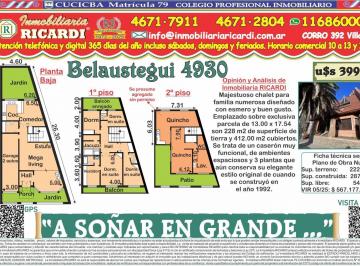 Casa · 412m² · 5 Ambientes · 2 Cocheras · A Soñar en Grande Casa en Lote Propio 13 X 17