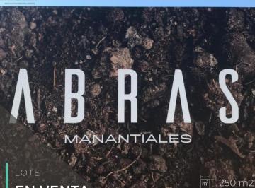 Terreno · 250m² · Lote Residencial - Abras de Manantiales