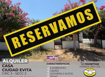 RUS-RUS-10905_2 · Alquiler de Casa 3 Ambientes en Ciudad Evita