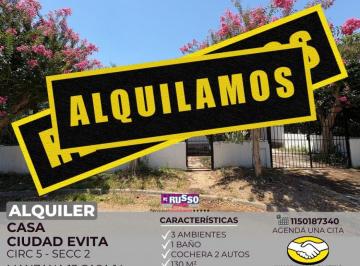 RUS-RUS-10905_2 · Alquiler de Casa 3 Ambientes en Ciudad Evita