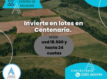 Terreno · 360m² · Venta Terrenos en Centenario a 7 Min del Centro de Neuquen