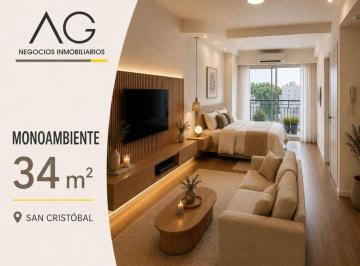 Departamento · 33m² · 1 Ambiente · Venta Mono a Estrenar, 34 m²