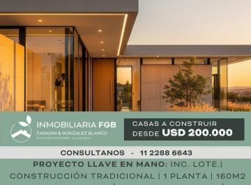 Casa · 160m² · 5 Ambientes · 4 Cocheras · Casa a Estrenar con Pileta | El Canton | Financiación Directa | Proyecto Llave en Mano
