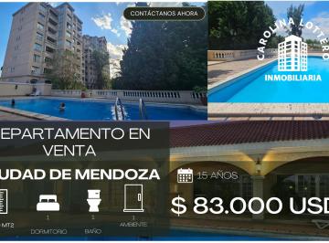 Departamento de 1 ambiente, Ciudad de Mendoza · Monoambiente en Villa Mediterránea – Complejo Premium con 2 Piscinas y Baulera