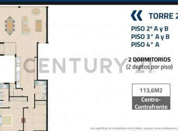 Departamento · 113m² · 3 Ambientes · Semipiso 3 Ambientes con Cochera