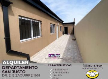 RUS-RUS-10873_2 · Alquiler Departamento 3 Ambientes San Justo