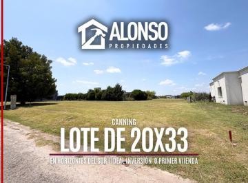 Terreno · 660m² · Lote 20x33 en Barrio Privado Horizontes Al Sur en Venta