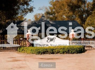 Terreno , Ezeiza · Terreno en Estancia Villa Maria - Ezeiza