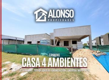 Casa · 122m² · 4 Ambientes · 1 Cochera · Casa en Obra con Piscina – Horizontes del Sur