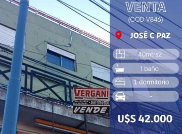 Departamento de 2 ambientes, José C Paz · Dto 2 Amb Sobre Av Pte. Perón - Cod V846