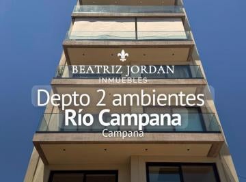 Departamento · 60m² · 2 Ambientes · 1 Cochera · Departamento 2 Ambientes en Venta, Rio Campana