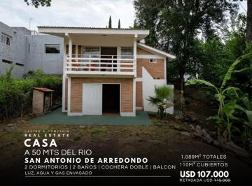 Casa · 110m² · 4 Ambientes · 1 Cochera · Venta Casa Equipada de 2 Dorm. en 900 m² de Terreno a 50 m del Río en San Antonio de Arredondo