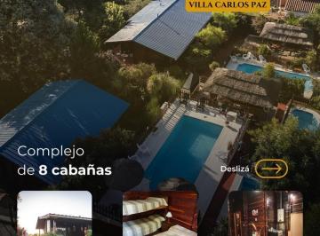 Hotel · 552m² · 20 Ambientes · 8 Cocheras · Complejo de 8 Cabañas en Villa Carlos Paz