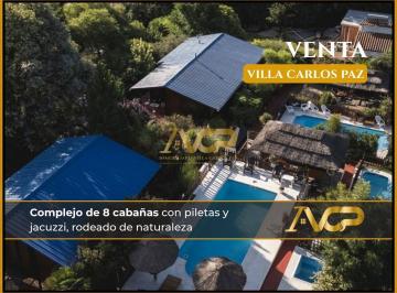 Hotel · 552m² · 20 Ambientes · 8 Cocheras · Complejo de 8 Cabañas en Villa Carlos Paz