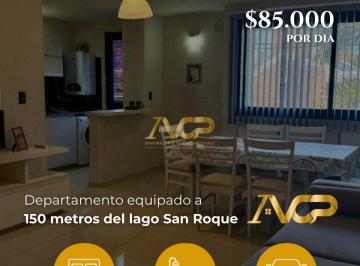 Departamento · 60m² · 2 Ambientes · 1 Cochera · Alquiler Temporario en Carlos Paz Departamento Arecas
