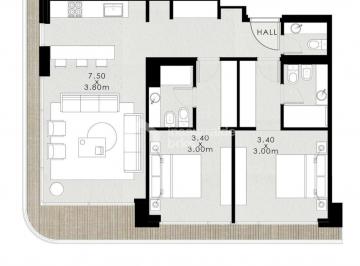 Departamento · 84m² · 3 Ambientes · 1 Cochera · Venta 3 Amb con Cochera en Belvedere Yacht