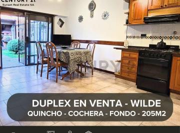 Casa · 147m² · 5 Ambientes · 1 Cochera · Duplex en Venta - Wilde - Apto Crédito
