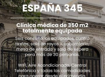 Oficina comercial · 350m² · 18 Ambientes · Inmejorable Clinica en Alquiler Amoblada en Pleno Centro