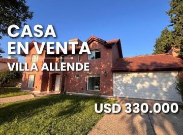 Casa · 300m² · 7 Ambientes · 1 Cochera · Villa Allende San Isidro Casa en Venta 4 Dorm. Apta Credito