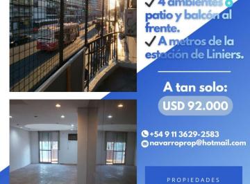 Departamento de 4 ambientes, Liniers · Precioso Semipiso 4amb Al Frente