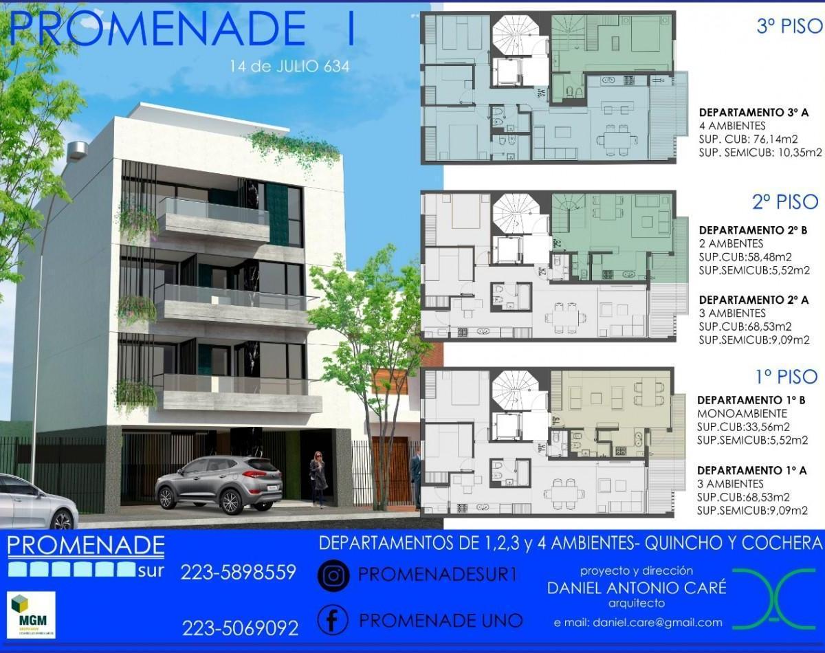 Departamento a estrenar!! De 2 ambientes tipo duplex de dos plantas
