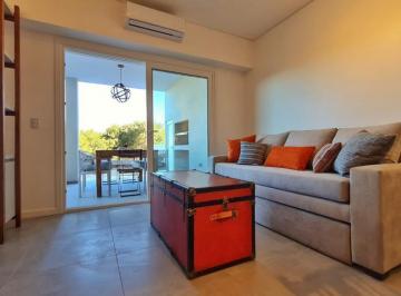 Departamento · 62m² · 2 Ambientes · 1 Cochera · Hermoso 2 Ambientes a Estrenar en Costa Esmeralda - Galería Vidriada con Parrilla, Jardín y Cochera