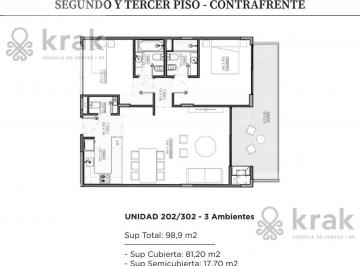 Departamento · 81m² · 3 Ambientes · Departamento en Nuñez
