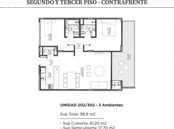 Departamento · 81m² · 3 Ambientes · Departamento en Nuñez