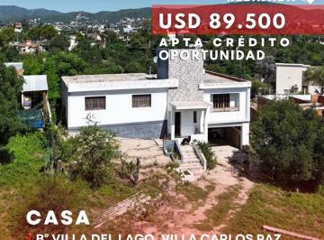 Casa · 145m² · 6 Ambientes · 1 Cochera · Venta Casa de 3 Dorm. con Terreno de 923 m² en Villa del Lago - Villa Carlos Paz