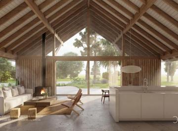 Render interior · Casa de Diseño en Cariló 3 Dorm. - a Estrenar - Oportunidad Preventa