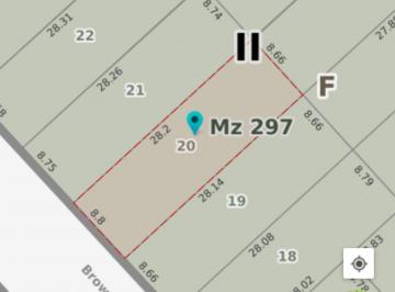 Terreno , La Matanza · Lote de 242 m² (8.80 m X 28.20 M) - Venta - Ramos Mejía